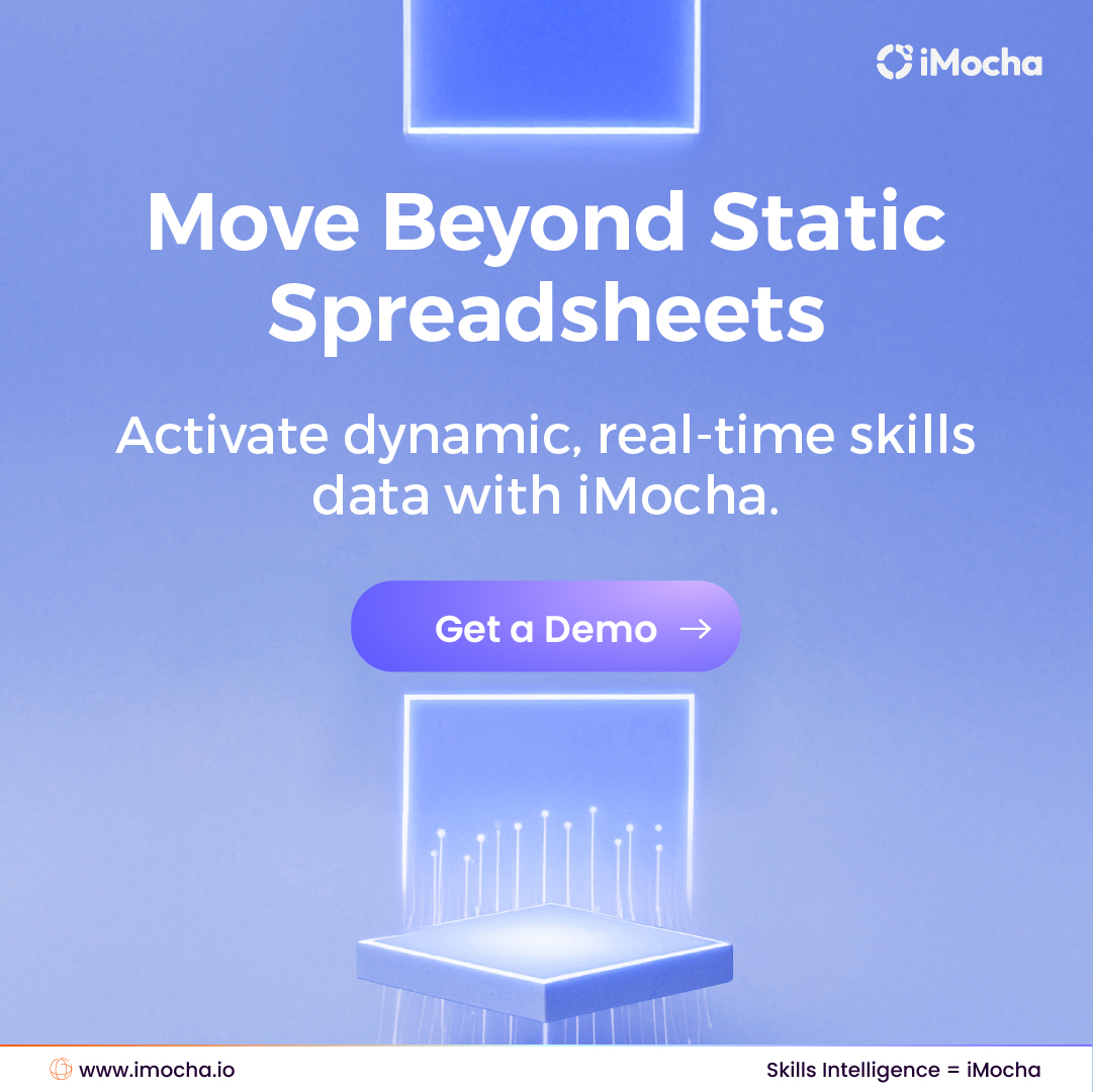 imochaHQ's tweet image. Outdated skills data = risky decisions. ⁉️

iMocha turns fragmented info into validated insights—backed by AI, built for speed.

Get a demo today: imocha.io/skills-managem…

#SkillsIntelligence #SkillsData #FutureOfWork #TalentManagement #TalentDevelopment #TalentStrategy #iMocha