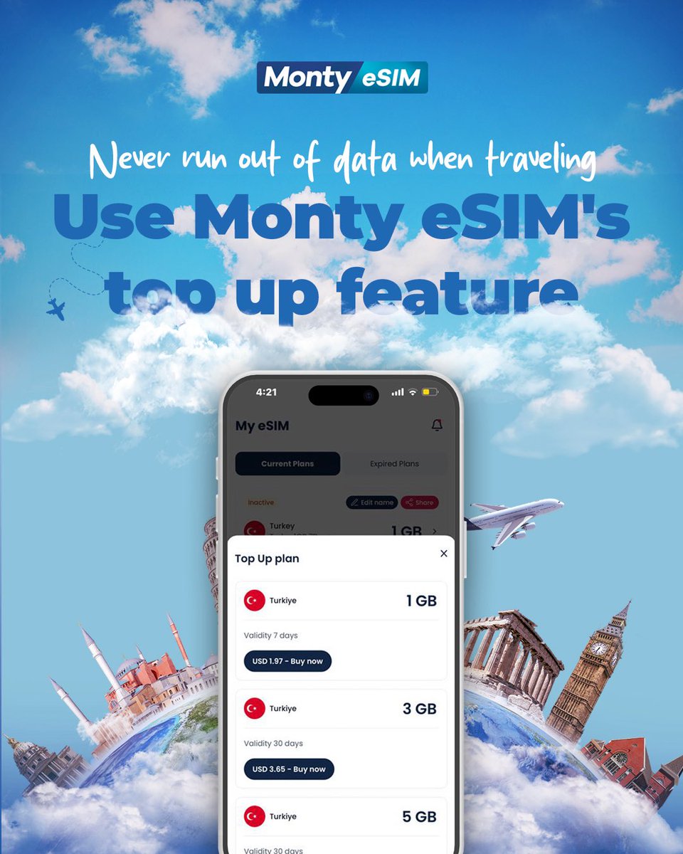 Monty eSIM tweet media