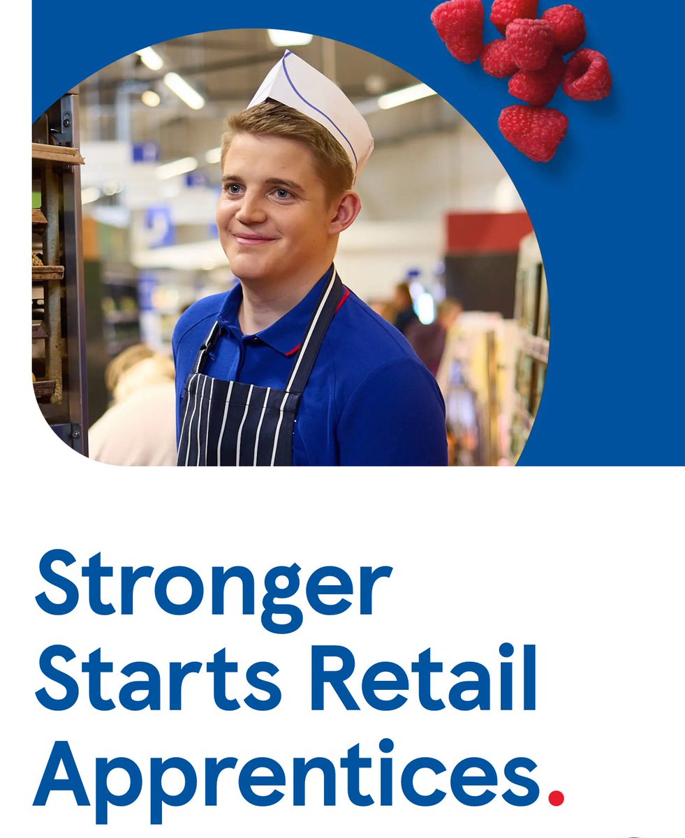 Know a school/college leaver unsure of their next step?

Tesco’s Stronger Starts Apprenticeship offers a full-time job, £22.5k salary (pro rata), a retail qualification &amp; real career progression.

I started at 17 - now I’m a Store Manager.

Info 👉 tesco.com/careers/en-GB/…