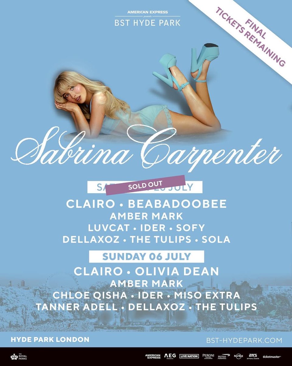 Holler (@hollercountry) on Twitter photo Last over in the UK in March for C2C Festival, <a href="/tanneradell/">Tanner Adell</a> will be returning to these shores in July to open for pop star <a href="/SabrinaAnnLynn/">Sabrina Carpenter</a> when she plays the second of two dates in London's famous Hyde Park for the <a href="/BSTHydePark/">BST Hyde Park</a> festival 🇬🇧
More Info: holler.country/news/breaking/… Last over in the UK in March for C2C Festival, <a href="/tanneradell/">Tanner Adell</a> will be returning to these shores in July to open for pop star <a href="/SabrinaAnnLynn/">Sabrina Carpenter</a> when she plays the second of two dates in London's famous Hyde Park for the <a href="/BSTHydePark/">BST Hyde Park</a> festival 🇬🇧
More Info: holler.country/news/breaking/…