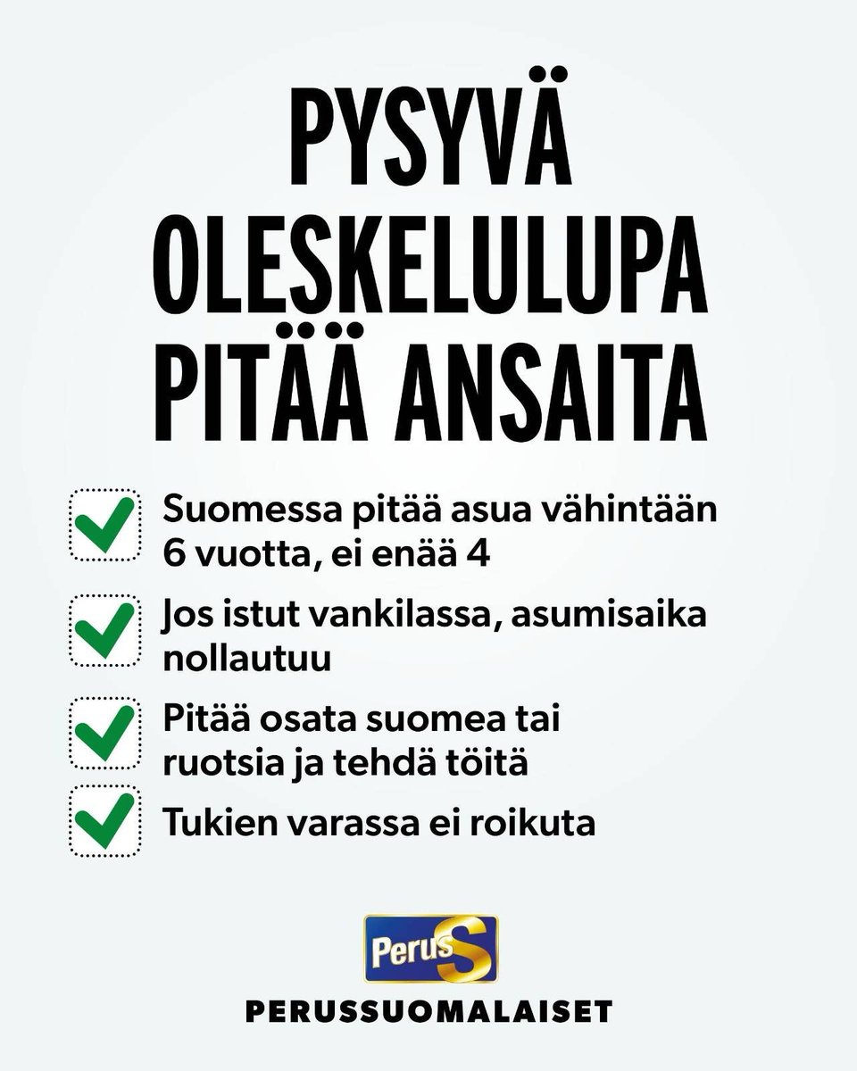 Niin... eikai tänne voi tulla ja jäädä pysyvästi oleskelemaan ilman perustetta? Vai?