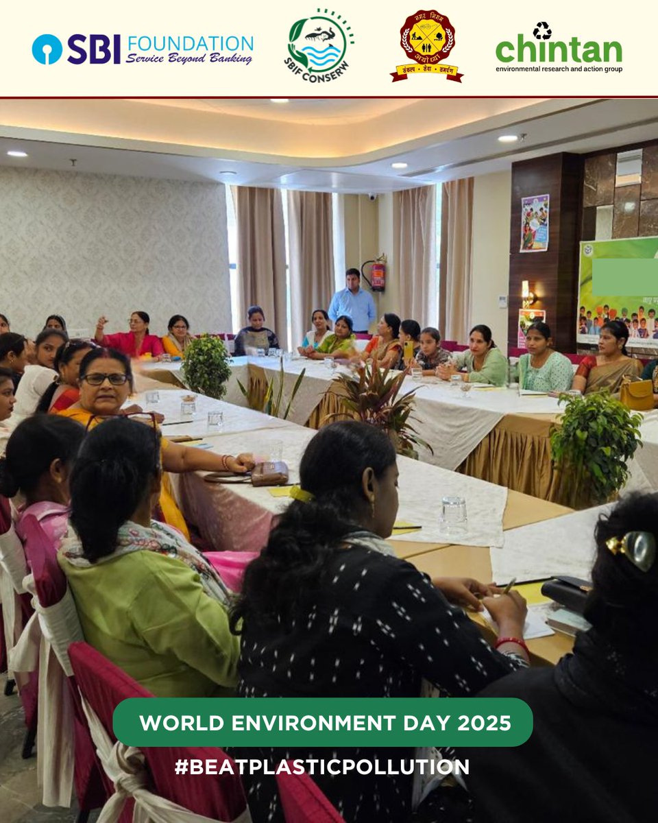 Chintan (@chintanindia) on Twitter photo Empowering Women Waste Workers
On #WorldEnvironmentDay 2025, we held a training session on waste segregation with women waste workers in #Ayodhya, in partnership with <a href="/SBI_FOUNDATION/">SBI Foundation</a> ’s CONSERW program and <a href="/AyodhyaNgrNigam/">Ayodhya Nagar Nigam</a>.
Part of #WasteNoMoreinAyodhya, this initiative Empowering Women Waste Workers
On #WorldEnvironmentDay 2025, we held a training session on waste segregation with women waste workers in #Ayodhya, in partnership with <a href="/SBI_FOUNDATION/">SBI Foundation</a> ’s CONSERW program and <a href="/AyodhyaNgrNigam/">Ayodhya Nagar Nigam</a>.
Part of #WasteNoMoreinAyodhya, this initiative