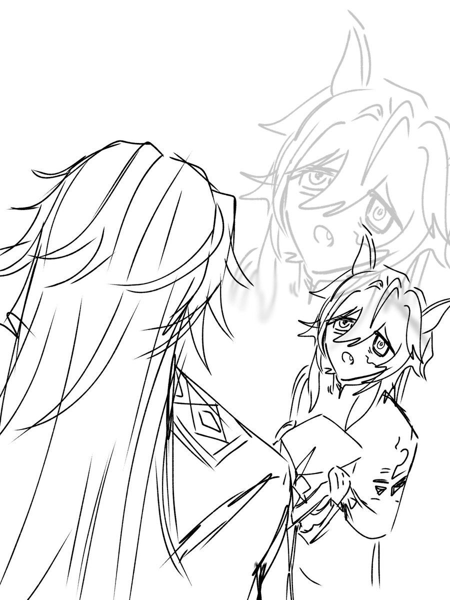 xin hãy cho tôi biết phản ứng của Oror khi lần đầu thấy khuôn mặt của đại úy. (làm ơn).