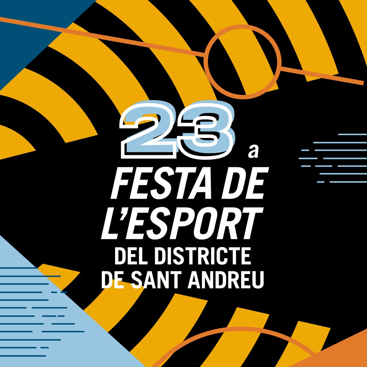 RDComunicacio's tweet photo. Un disseny per fer de l’esport una festa.

Festa de l’Esport del Districte de Sant Andreu 2025.

@barcelona_cat #FestaEsport25 #Esport #DistricteSantAndreu #Barcelona #DissenyGràfic #RDC https://t.co/1msfhNHkgN