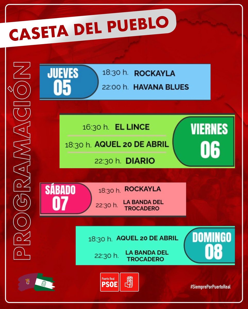 🎉LA CASETA DEL PUEBLO, EL CORAZÓN DE LA FERIA

👍🏻Durante esta Feria, la Caseta del Pueblo será el punto de encuentro para disfrutar del mejor ambiente, espectáculos para todas y todos, y muchas ganas de pasarlo bien

Te esperamos con alegría, música y mucho arte!

#NuestroFuturo