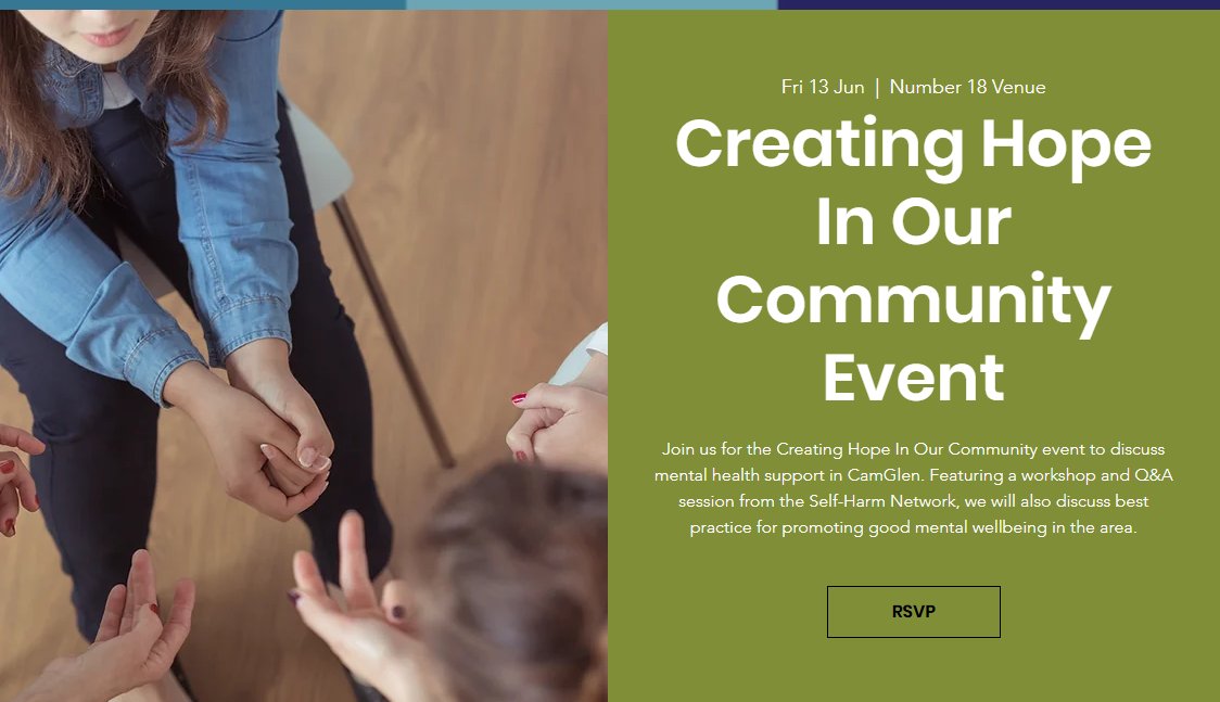 1stClassCU (@1stclasscu) on Twitter photo Our friends at <a href="/HnH_TheTrust/">Healthy n Happy</a> are hosting their next Creating Hope In Our Community event💚
Hear from Louise McSharry from <a href="/penumbra_scot/">Penumbra Mental Health</a> on how to support those struggling with self-harm.
🗓 Friday, 13th June
🕙 10am–1pm
📍 No 18, Rutherglen
🎟 Register: shorturl.at/ElMJR Our friends at <a href="/HnH_TheTrust/">Healthy n Happy</a> are hosting their next Creating Hope In Our Community event💚
Hear from Louise McSharry from <a href="/penumbra_scot/">Penumbra Mental Health</a> on how to support those struggling with self-harm.
🗓 Friday, 13th June
🕙 10am–1pm
📍 No 18, Rutherglen
🎟 Register: shorturl.at/ElMJR