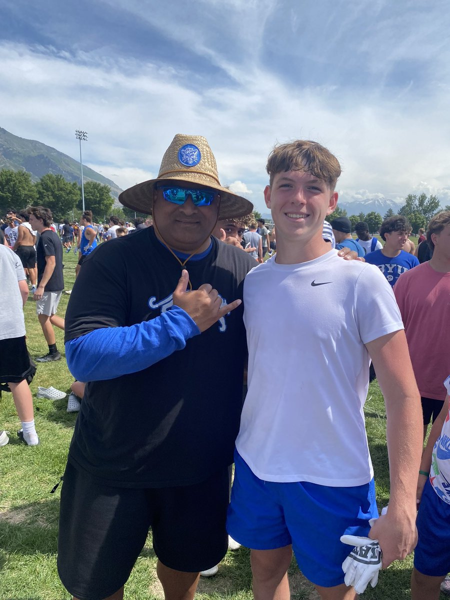 LukeNelson_4's tweet photo. Had a great time at @BYUfootball camp!  @CoachKGilbride @kalanifsitake @CoachRoderick @coachsmalley23 @coachmanous https://t.co/K0eK2lSLXf