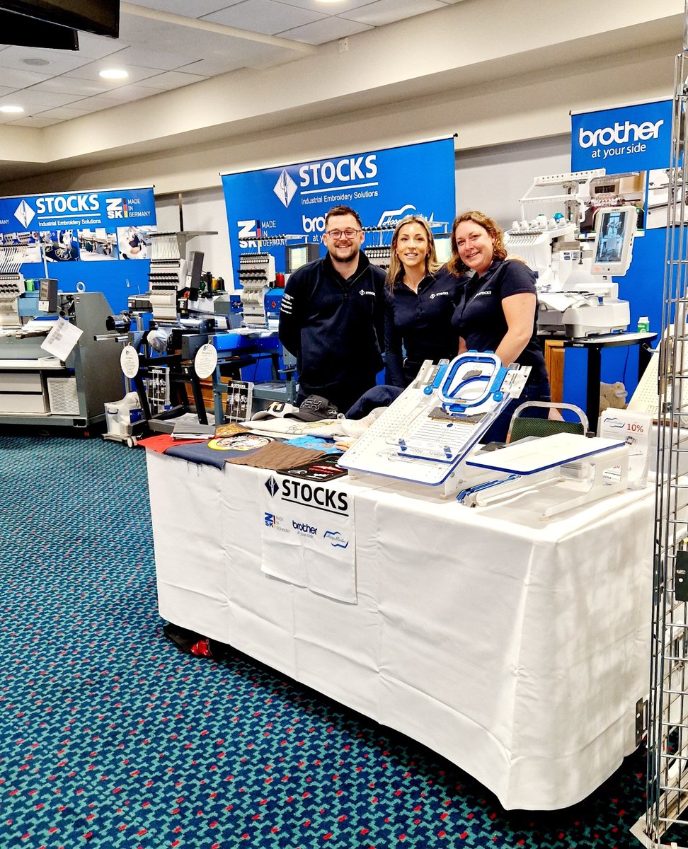 stockssewingmac's tweet photo. 🎉 We’re at Print &amp; Stitch Newport!

Join Dan, Annette &amp; Jenny today at Haydock Park Racecourse – we’ll be here from 9AM to 4PM showing off the very best in embroidery tech 👇

📍 FREE entry, parking &amp; refreshments – just show your Eventbrite ticket or Register on the door! https://t.co/zAW86qWBDn