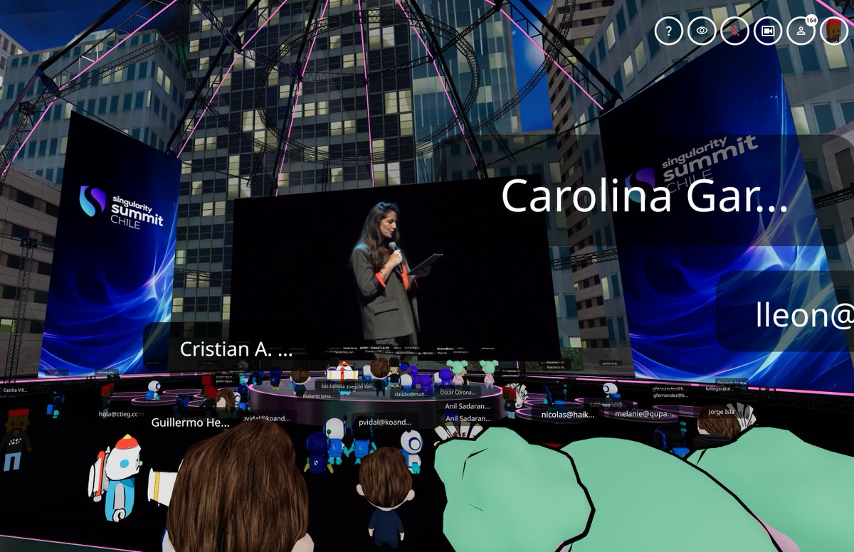 🎉 The Singularity Chile Summit was epic! 

Hundreds joined us for two action-packed days filled with inspiring live keynotes, digital expos, thrilling treasure hunts, and even AI DJs spinning the future’s beats. 🚀✨ 

planning your next digital event, do it in the UBU