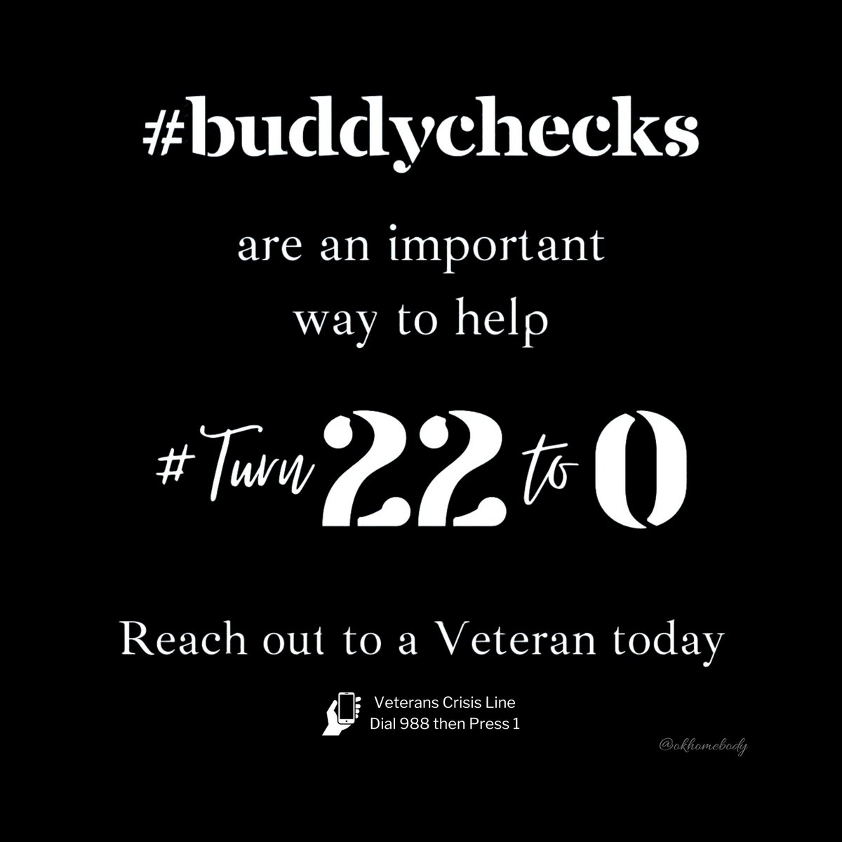 okhomebody (@okhomebody) on Twitter photo 🇺🇸 Thursday ✅VETERAN BUDDY-CHECKS✅RH 🇺🇸 Good morning, family. You didn’t go to battle alone then, you don’t need to face it alone now. No one in this family fights alone. Reach out. I love all y’all! ❤️🤍💙
⭐️Veterans Lives Matter ⭐️ #EndVeteranSuicide⭐️
🇺🇸⚓️⚓️ <a href="/gcanderson57/">Glenn 🇺🇲⚓️</a> 🇺🇸 Thursday ✅VETERAN BUDDY-CHECKS✅RH 🇺🇸 Good morning, family. You didn’t go to battle alone then, you don’t need to face it alone now. No one in this family fights alone. Reach out. I love all y’all! ❤️🤍💙
⭐️Veterans Lives Matter ⭐️ #EndVeteranSuicide⭐️
🇺🇸⚓️⚓️ <a href="/gcanderson57/">Glenn 🇺🇲⚓️</a>