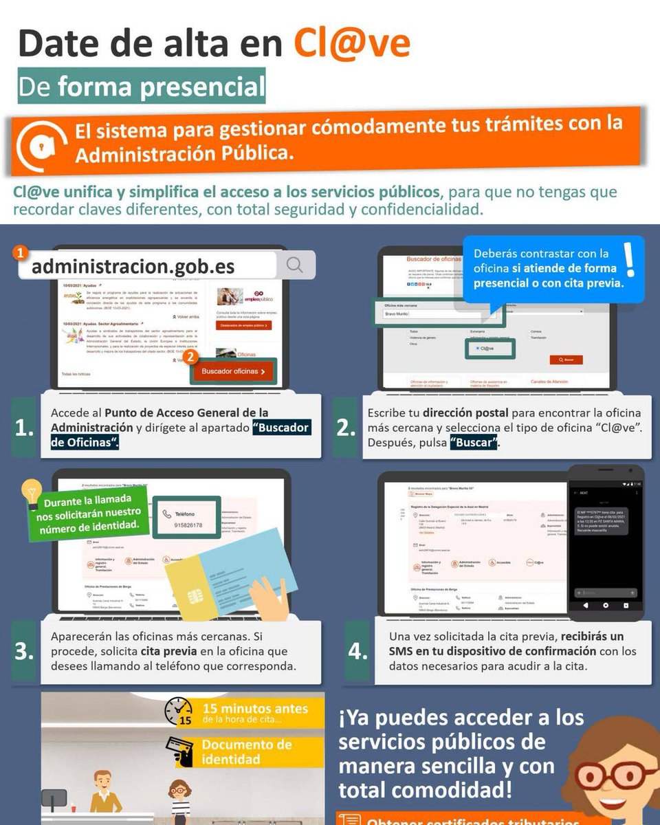 #BuenosDías #Málaga

📢¿Sabías que en @gobiernomalaga  puedes solicitar de forma sencilla tu registro en Cl@ve?

🎯Para gestionar cómodamente tus trámites con las administraciones públicas.

🔷Solicítalo presencialmente
🧑‍💼Oficina de Registro
⏰9 a 14 h.
📍Paseo de Sancha, 64.