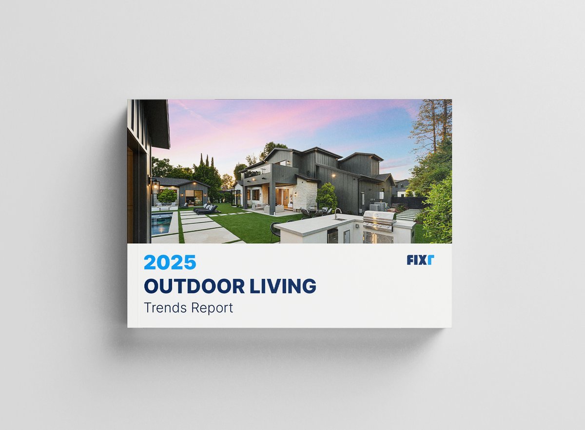 🌿 Outdoor season is here, and 98% of experts say enhancing outdoor spaces boosts home value.

Top 2025 trends:
• Indoor-outdoor flow 
• Water-wise landscaping 🫧
• Pizza ovens 🍕
• Minimalist style 

What’s out? Find out: fixr.com/articles/outdo…