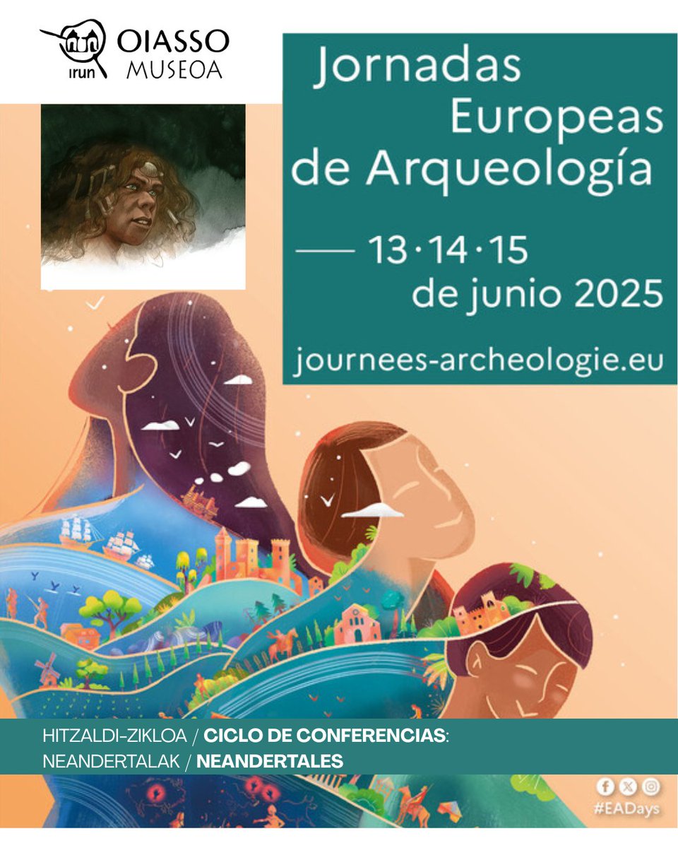 MuseoOiasso's tweet photo. 🏛 Neandertalen inguruan gehiago jakin nahi duzu?
¿quieres saber más sobre los neandertales?
EKAINAK 11,12, 13 de JUNIO #Oiasso #Museoa #Irun #Gipuzkoa
"NEANDERTALAK" ERAKUSKETAREN INGURUKO #HITZALDI #ZIKLOA EUROPAKO #ARKEOLOGIA #JARDUNALDIAK DIRELA ETA
#ikerketa #indusketa https://t.co/hqH1PpkLrb