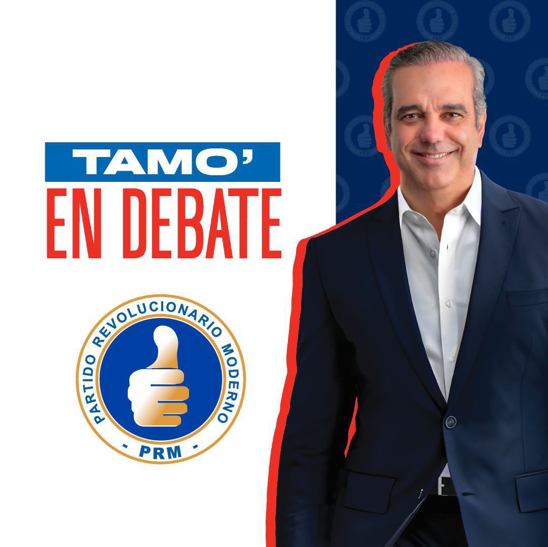 Luis Abinader,  dijo Eilyn Beltran "primer presidente en ejercicio, propicio Debate Presidencial" Luis Abinader preparando, República Dominicana, para el futuro. <a href="/luisabinader/">Luis Abinader</a> <a href="/BeltranEilyn/">Eilyn Beltrán</a> <a href="/spereyrarojas/">Samuel Pereyra Rojas</a>