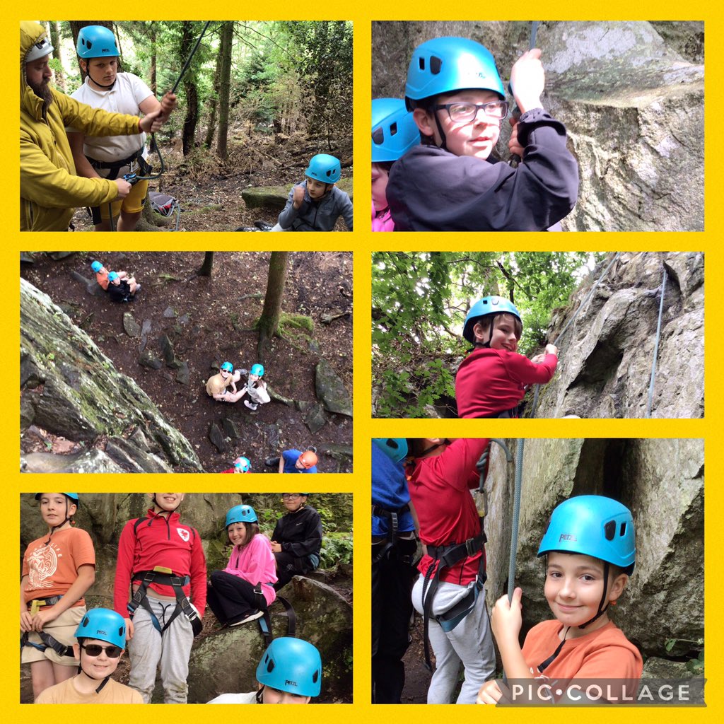 Rock climbing and abseiling! Day 2 fun and adventures.