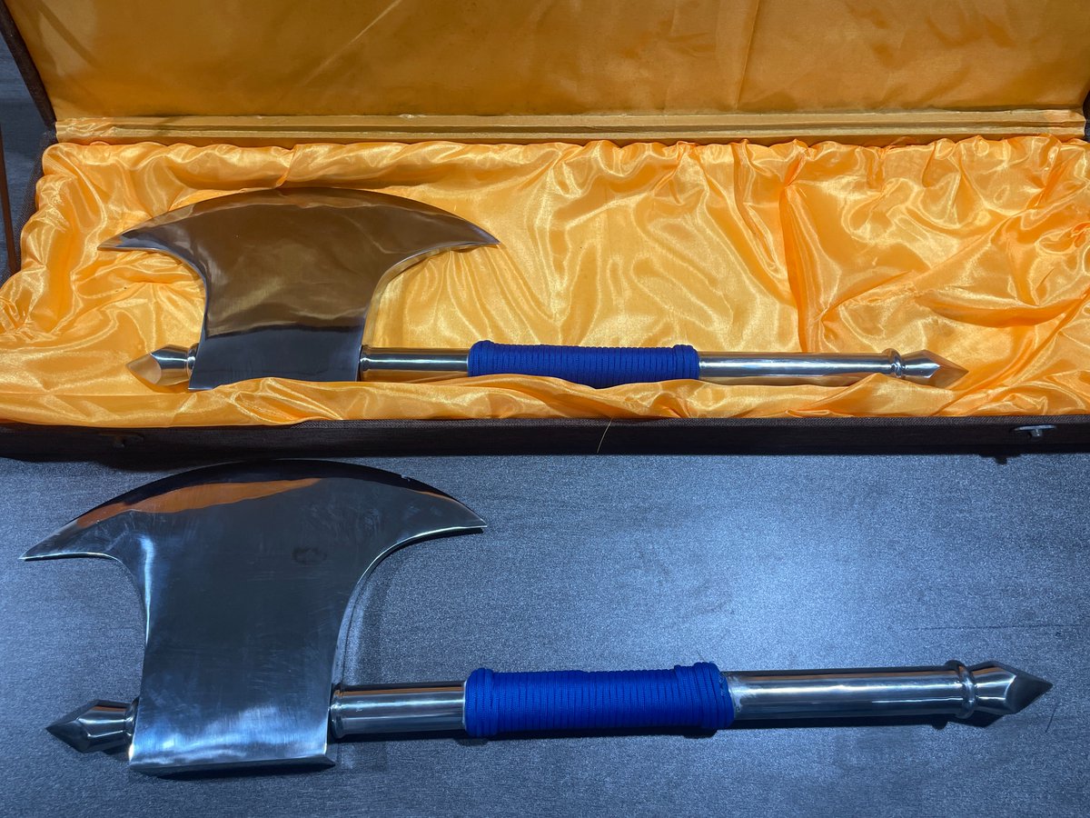 LJ_Forge's tweet photo. WIP project. Dual Axes https://t.co/kO6OwtEsgs