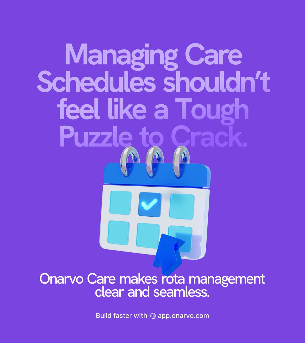 Onarvoapp's tweet image. Still managing shifts like it’s 2009?

🟣 Onarvo Care makes rota management clear, fast, and seamless.

Try it → app.onarvo.com
#OnarvoCare #ShiftSmart