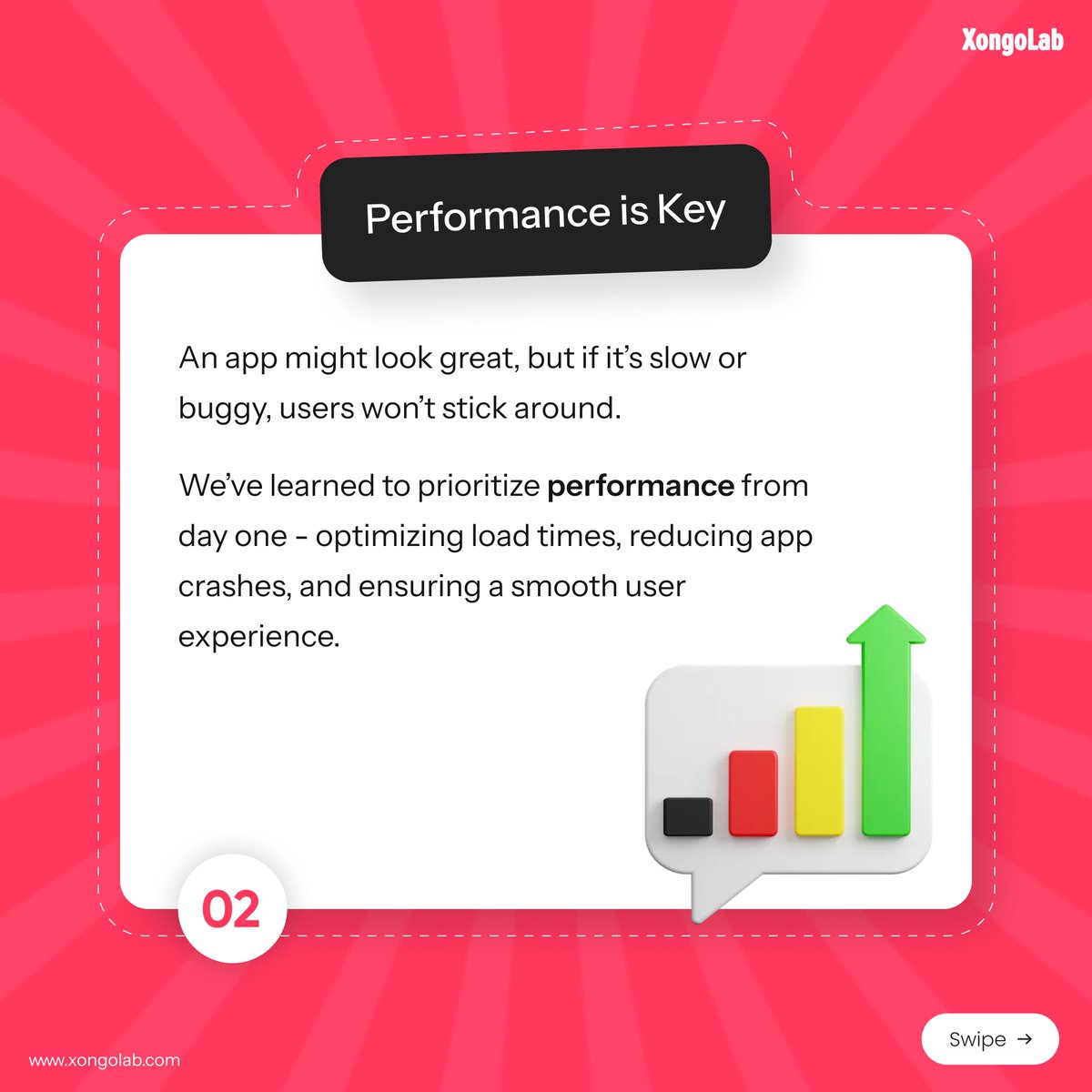 XongoLab's tweet photo. Building great apps isn’t just about code - it’s about user love. 

Here are 5 key lessons we follow at #XongoLab :
✅ Prioritize UX
✅ Optimize performance
✅ Test early
✅ Iterate from feedback
✅ Build with security in mind

Let’s build smart 👉 https://t.co/YUXCDQPPop
#AppDev https://t.co/26DQzaXrzY