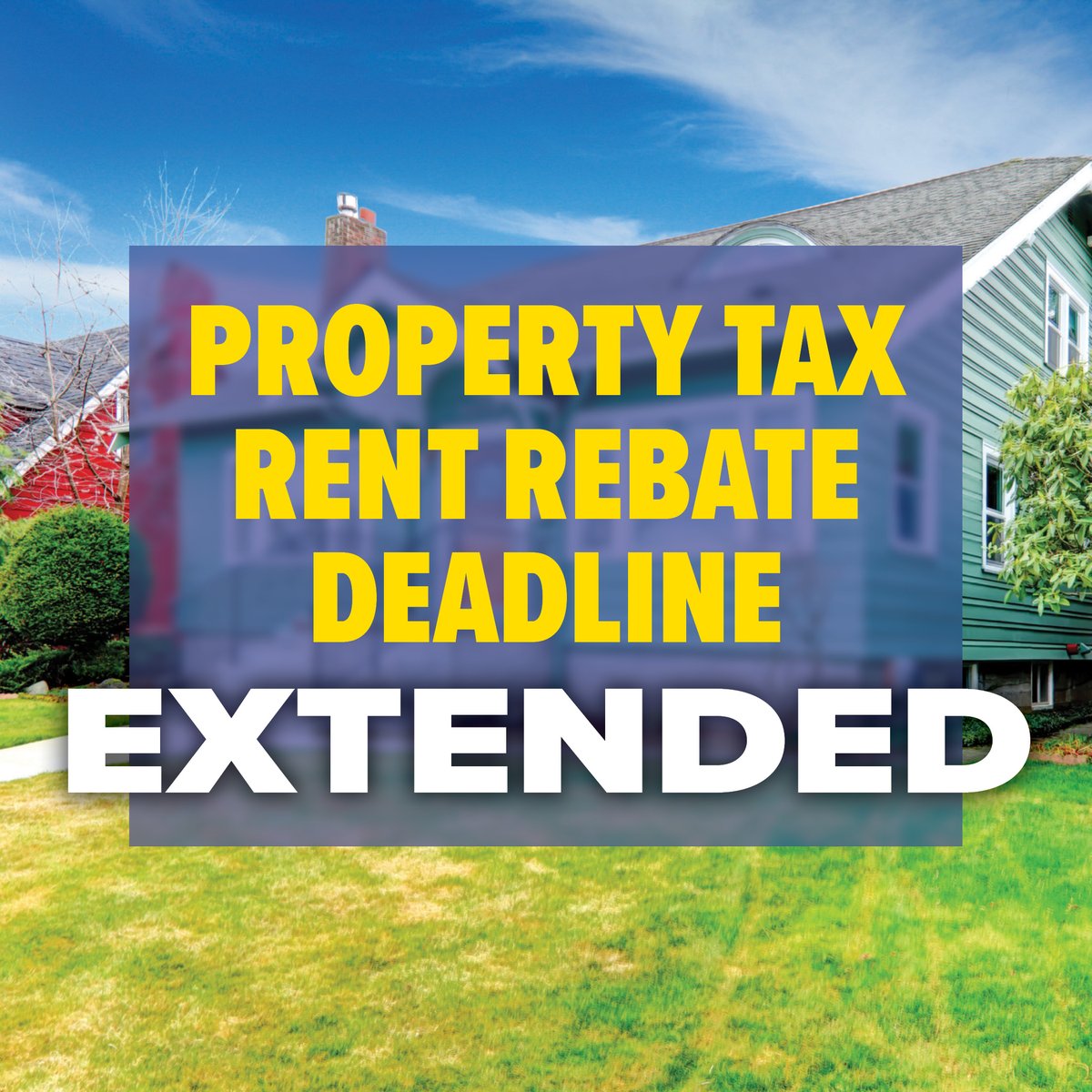 The deadline to apply for PA’s Property Tax/Rent Rebate Program is now Dec. 31. Income limits are higher this year - up to $46,520. You may now qualify. Apply for free at mypath.pa.gov. Rebates start July 1.