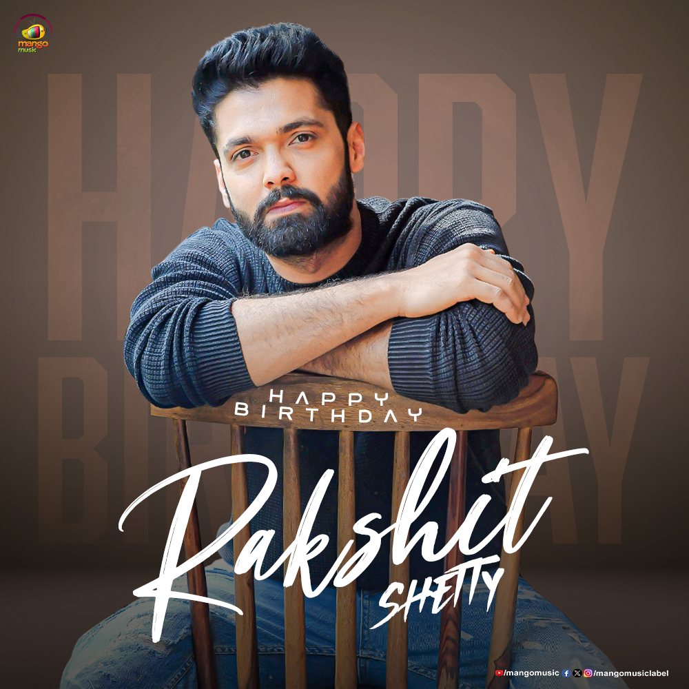 MangoMusicLabel's tweet photo. Wishing the visionary who gave us stories that stayed and characters that lived — Rakshit Shetty,
a very Happy Birthday! 🎬
#HappyBirthdayRakshitShetty #SimpleStar #RakshitShetty #MangoMusic https://t.co/FKzfqC4DU7