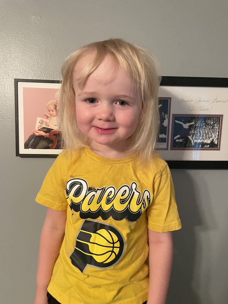 Lily is ready! #gameface
<a href="/Pacers/">Indiana Pacers</a>