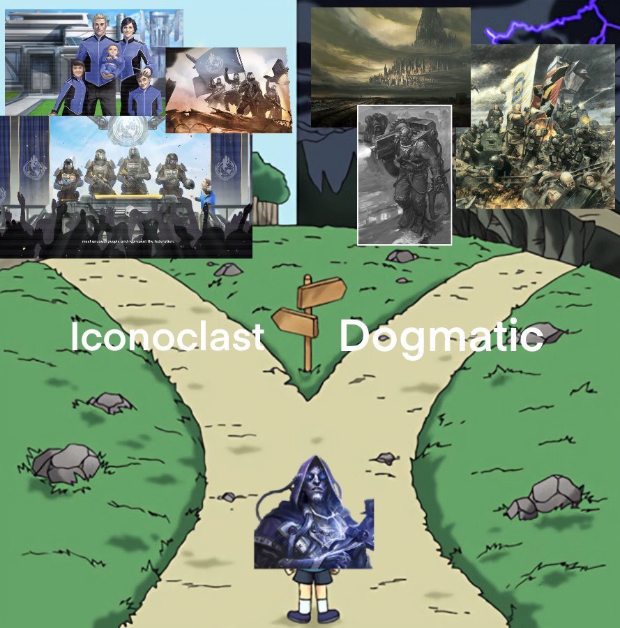 Imagine being bashed on Rdt for seeing Iconoclast von Valancius Protectorate as Managed Democracy, if you want to see it surviving against inner and outer threats for long that one decade, cause it’s “Same as dogmatic”.

Yep, that happened.
