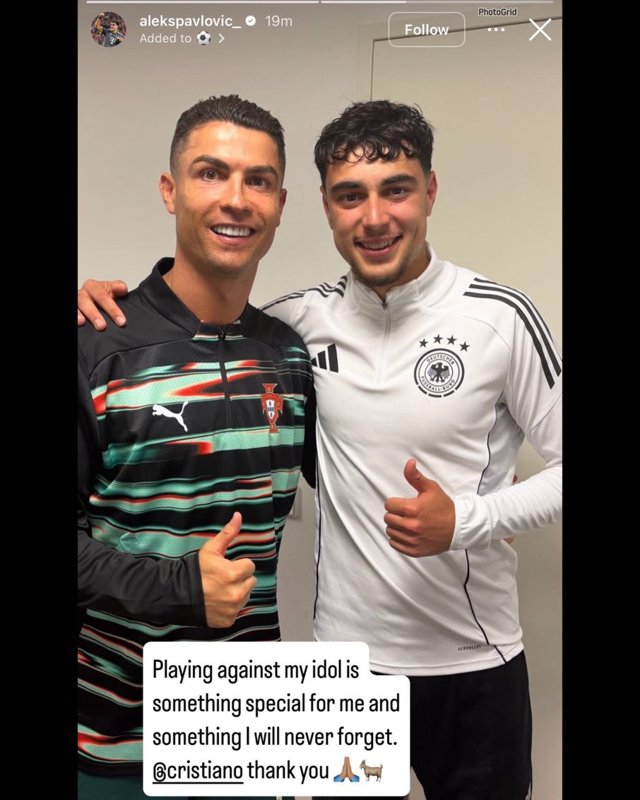 Pavlovic sur Instagram :

« Jouer contre mon idole est quelque chose de spécial pour moi et quelque chose que je n'oublierai jamais

merci 🙏🏾 🐐 »