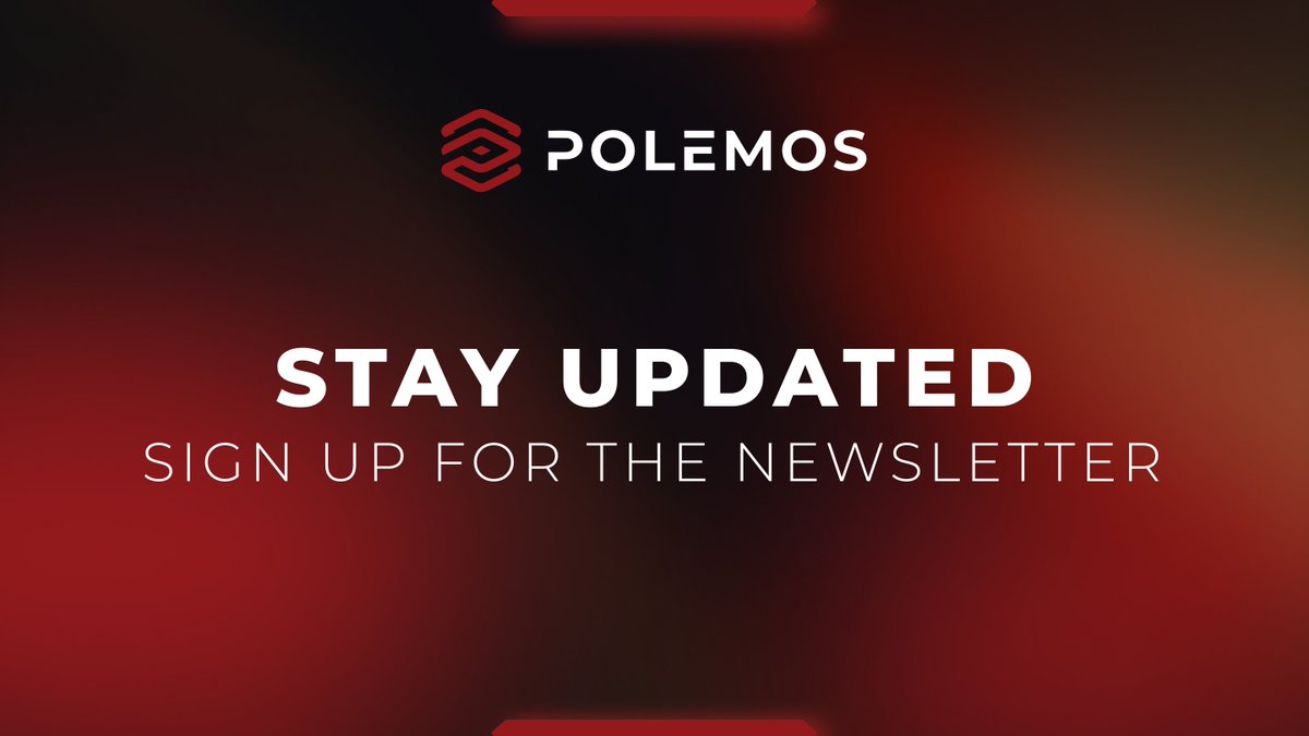 Do you want to stay up to date with all Web3 gaming news? 🔥

Get the REAL scoop with the Polemos Newsletter! 🚀

👉 about.polemos.io/sign-up-for-th…

We deliver a thoughtful, objective summary of what's happening in blockchain gaming, no hype, no promotion, just reliable info you can
