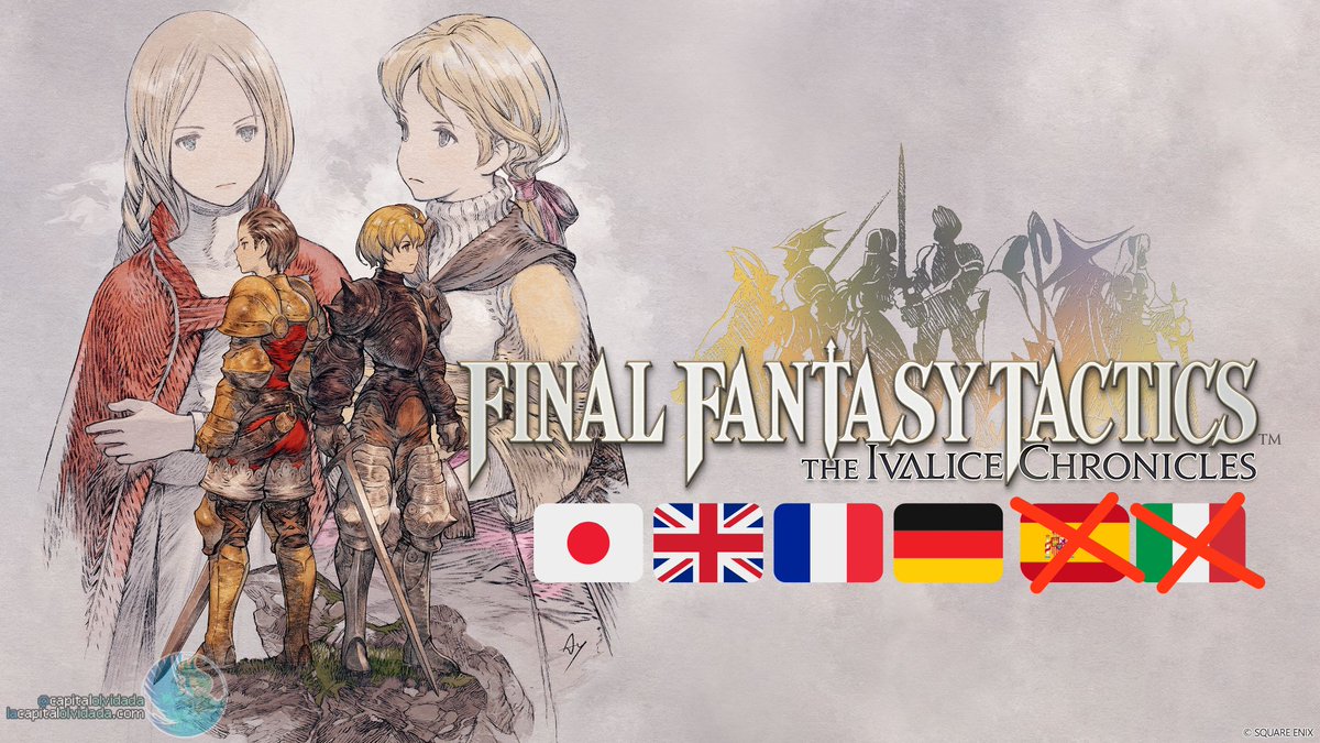 Sobre la NO traducción al castellano de FINAL FANTASY TACTICS: The Ivalice Chronicles y el futuro que nos depara a los fans hispanohablantes con Square Enix.

🧵 Aquí va una buena turra de hilo: