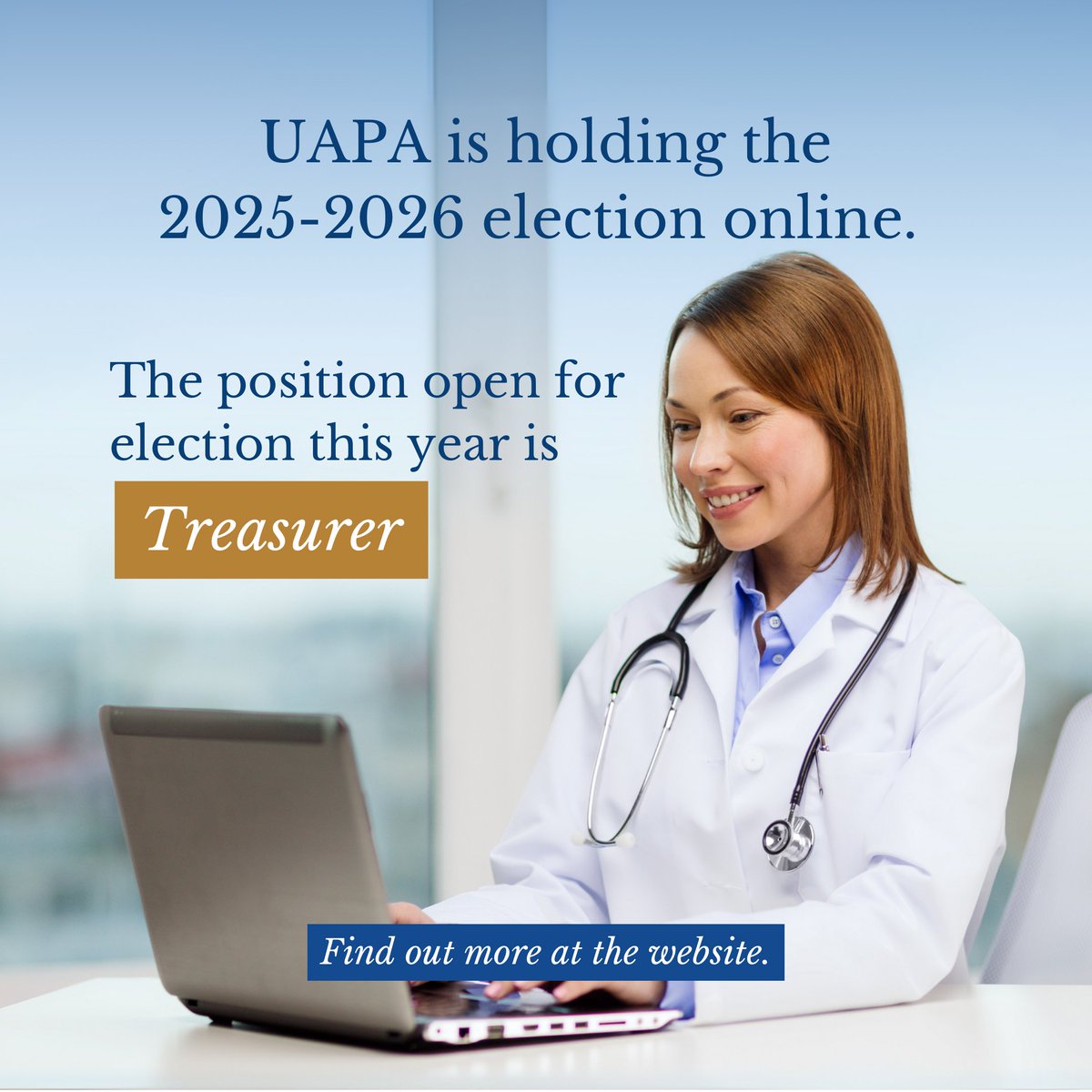 UAPA Elections Are Open!
We're holding the 2025–2026 election online, and the position of Treasurer is up for vote.
Want to help shape the future of UAPA? Learn more and get involved 👉 uapanet.org/resources/news
