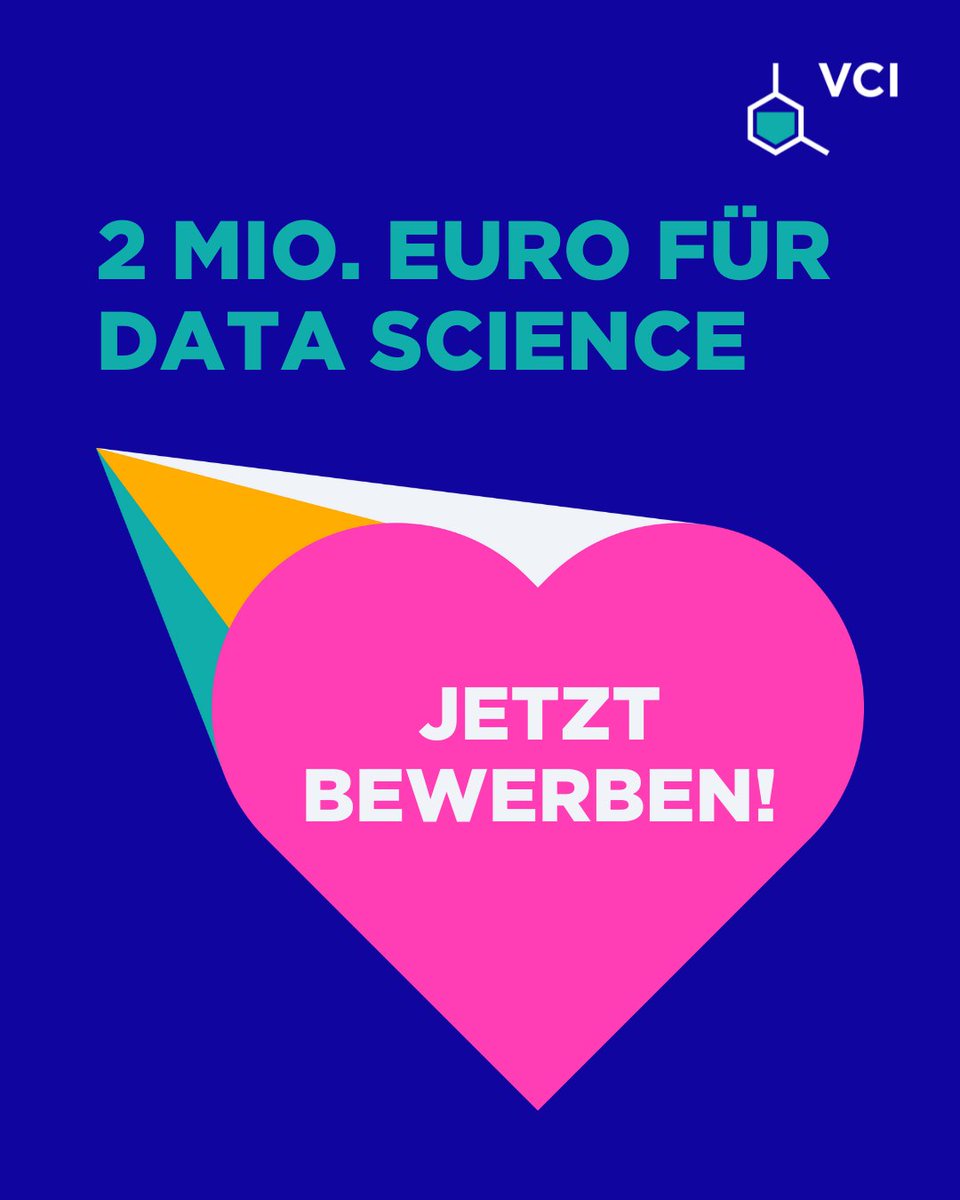Unser Fonds der Chemischen Industrie ist 75 Jahre alt geworden! Aber statt uns beschenken zu lassen, beschenken wir lieber andere - und zwar mit 2 Mio. Euro Sonderförderung für #Datenwissenschaften in der  Chemiehochschullehre. Jetzt bewerben! Mehr dazu: vci.de/fonds/hochschu…