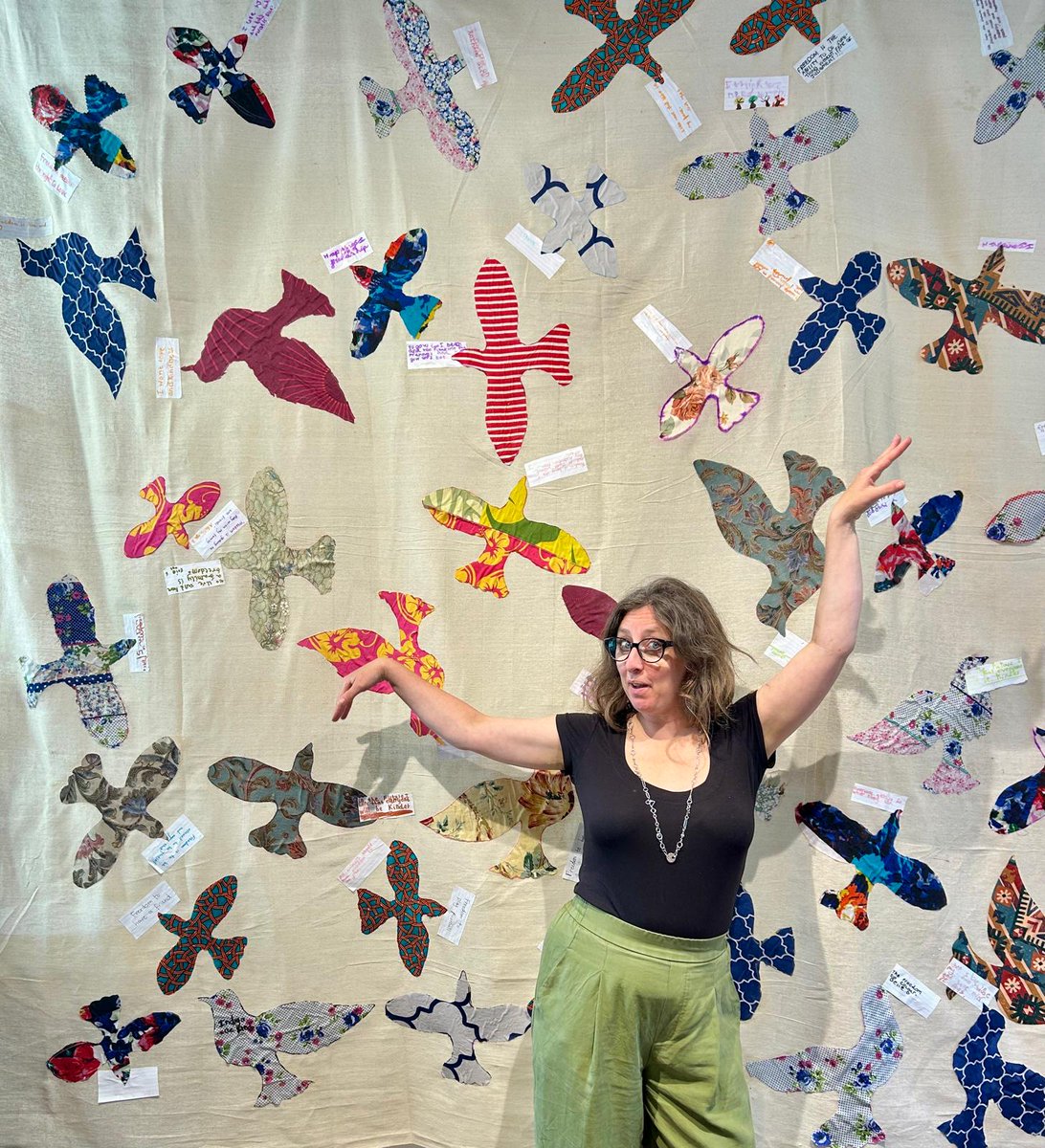 Over 200 young visitors took part in our FREE artist-led sessions celebrating #Lib80. Together, they created a new installation based on #Freedom.  This communal artwork is now on display in the FREE ‘Life After Liberation’ exhibition at #JerseyMuseum   @GovernmentofJersey @CYPES