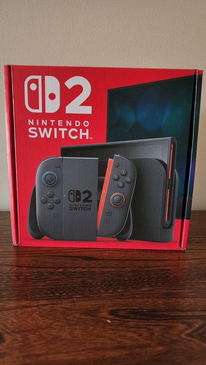 KnuckleClown's tweet photo. Launch day! Happy gaming everyone #NintendoSwitch2 https://t.co/StmEBeaU2R