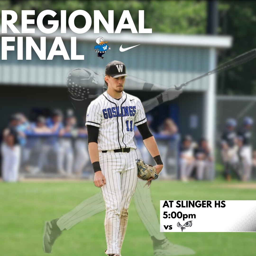 GAMEDAY
📍 Slinger High School
⏰ 5:00pm
🆚 Slinger
🌟 Regional Final
🔵⚪️ Go Goslings!