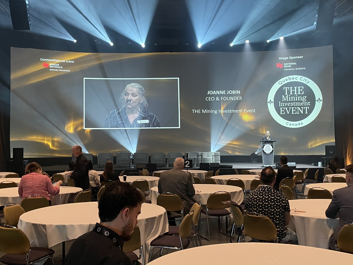 🌞 It’s Day 3 of #THEEvent2025!
We kicked off with a welcome by Joanne Jobin &amp; a gold-focused keynote from Adrian Day: “The best is yet to come.”
Let’s celebrate the explorers &amp; developers shaping the future! ⚒️💬
#MiningExplorers #GoldStocks #QuebecCity #CanadaMining