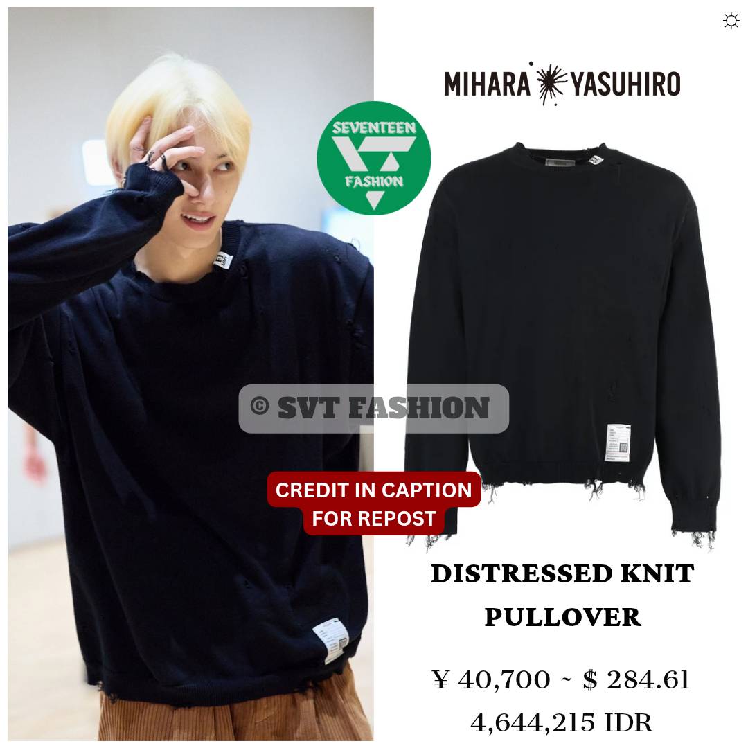 Jun wore Maison Mihara Yasuhiro Knitwear in SEVENTEEN (세븐틴