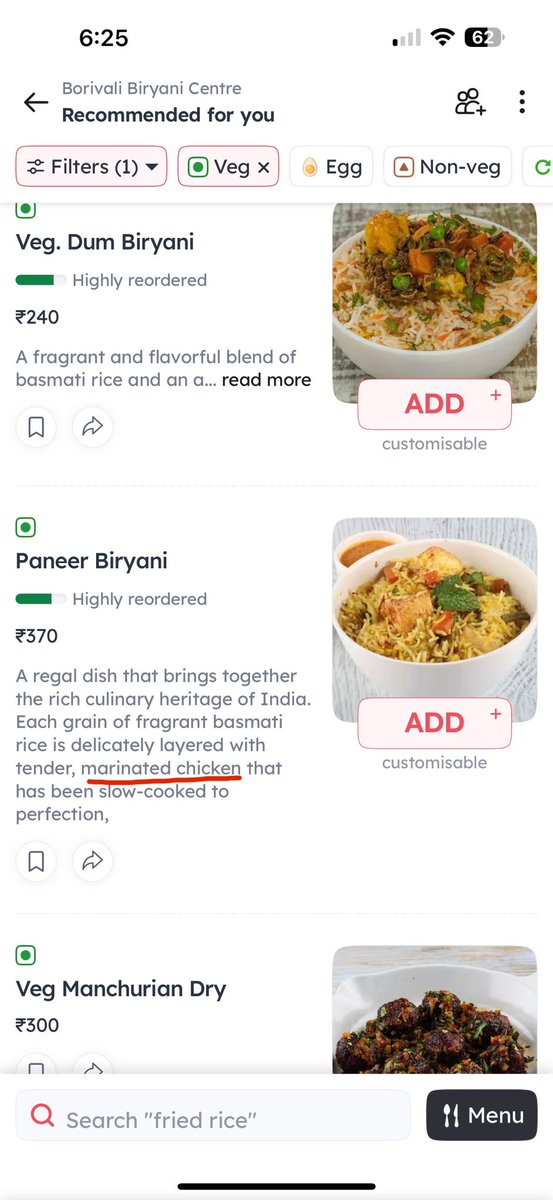 tanay917's tweet photo. @zomato Is this some kind of Vegetarian Chicken that you are selling??
Let me know if any vegetarian chicken is available… highly in need of proteins!! https://t.co/eS3da5Zilq