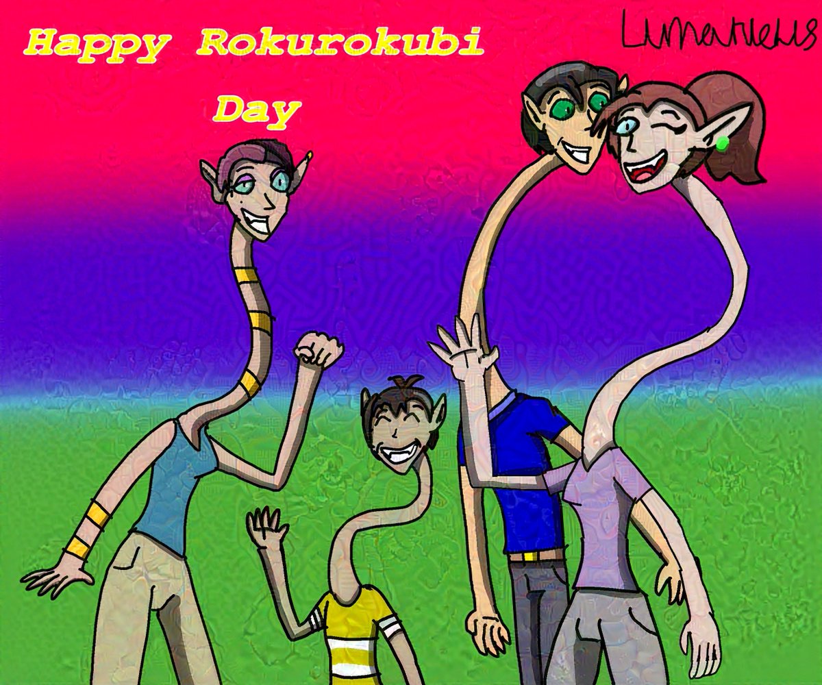 I would like to celebrate on the 6th of June an Happy Rokurokubi Day from The Sakuras and Kimiko

And also Kimiko for Pride power
#ろくろ首の日 #rokurokubi #rokurokubiday