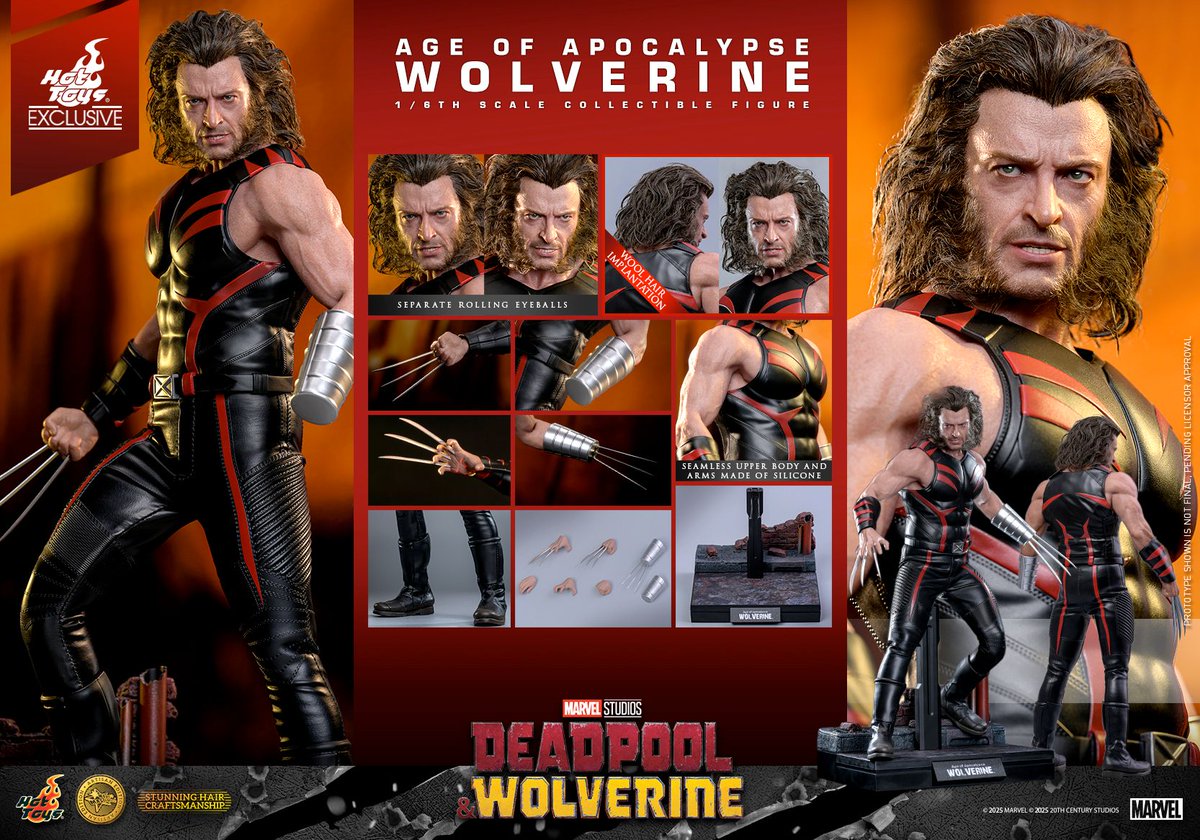 BADMANMEDIA's tweet photo. #HotToys - #DeadpoolvsWolverine - #Wolverine: Age of Apocalypse https://t.co/moRusepu3t