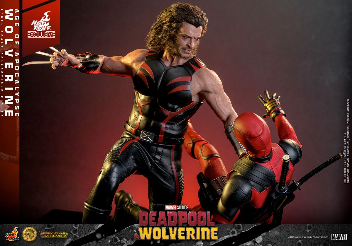 BADMANMEDIA's tweet photo. #HotToys - #DeadpoolvsWolverine - #Wolverine: Age of Apocalypse https://t.co/moRusepu3t