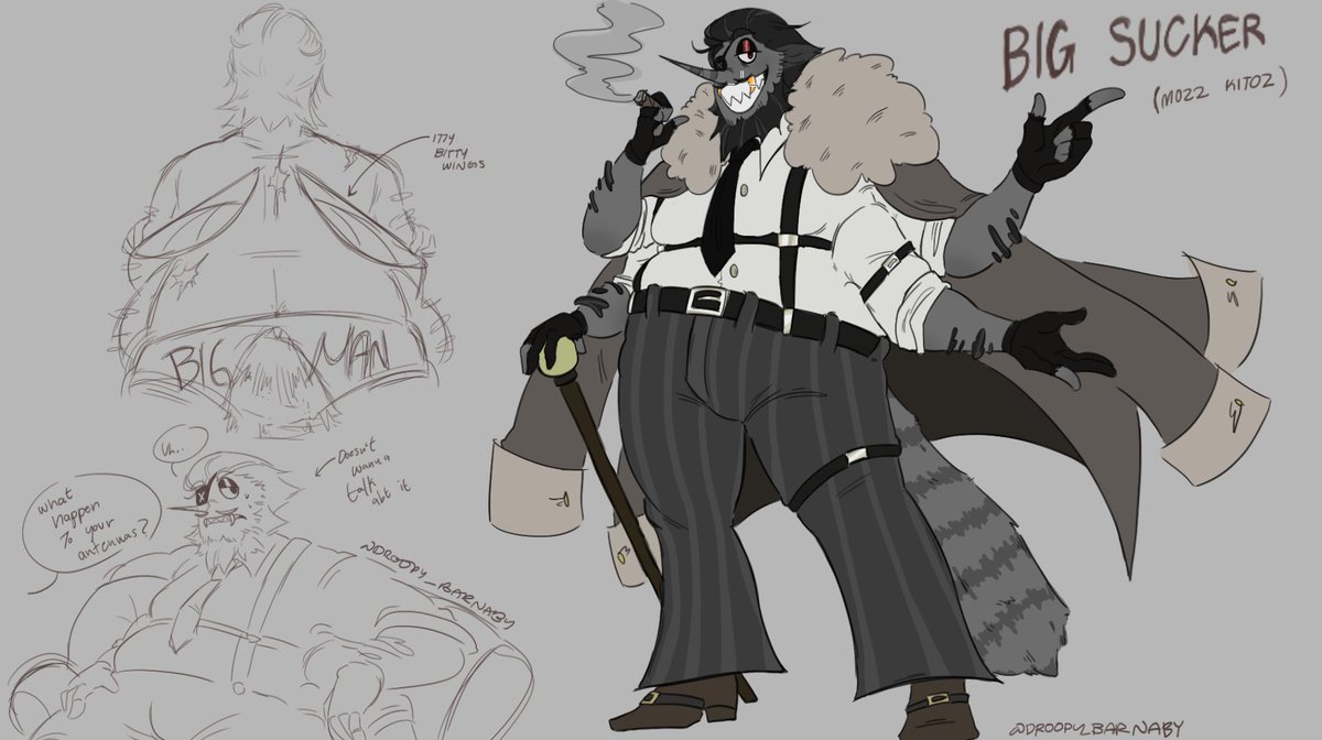 Droopy_Barnaby's tweet photo. Welp finally finished with him..
🦟 BIG SUCKER / Mozz Kitoz 🦟

#welcomehomeoc #art #oc https://t.co/nPfHvpfnyk