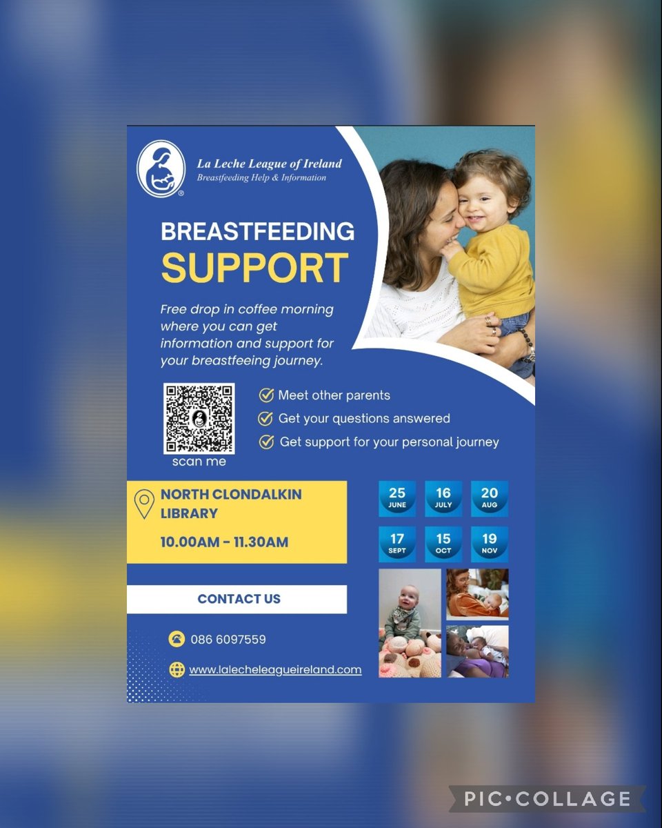 Women’s Collective Ireland - Ronanstown (@wci_ronanstown) on Twitter photo Please RT
Breastfeeding Support Monthly Group starting Wednesday the 25th of June from 10.00am to 11.30am in NCL-North Clondalkin Library
Contact 086 609 7559 for more information.
<a href="/LaLecheIreland/">La Leche League of Ireland</a> Please RT
Breastfeeding Support Monthly Group starting Wednesday the 25th of June from 10.00am to 11.30am in NCL-North Clondalkin Library
Contact 086 609 7559 for more information.
<a href="/LaLecheIreland/">La Leche League of Ireland</a>