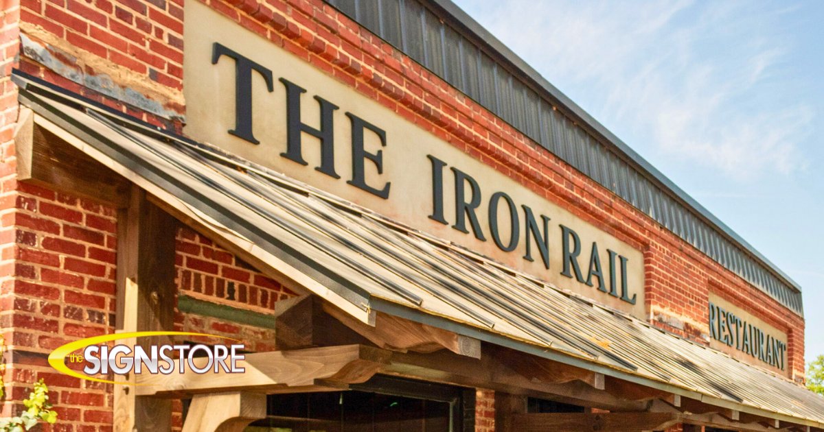 signstoremacon's tweet image. New install alert: We helped The Iron Rail Restaurant in Bolingbroke, GA turn heads with bold PVC lettering and a custom train logo. Built for character. Designed to last.

Call 1-800-316-9530 or visit signstoremacon.com
#SignInstall #BolingbrokeGA #DimensionalSigns