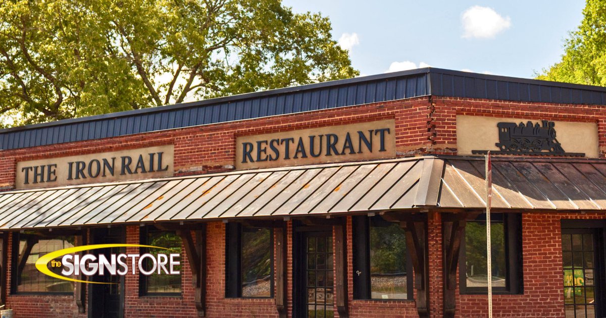 signstoremacon's tweet image. New install alert: We helped The Iron Rail Restaurant in Bolingbroke, GA turn heads with bold PVC lettering and a custom train logo. Built for character. Designed to last.

Call 1-800-316-9530 or visit signstoremacon.com
#SignInstall #BolingbrokeGA #DimensionalSigns