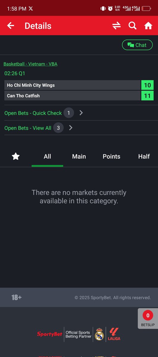 OSivlia's tweet photo. @SportyBetNG An example of what am saying..why is this game locked @SportyBetNG https://t.co/r6z3pda4cx