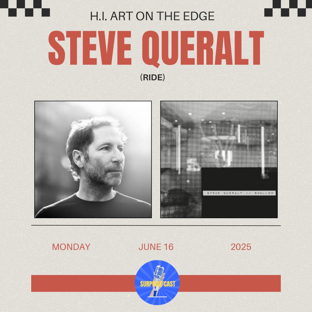 Super excited to share this episode (June 16) w/ Ride's bassist, Steve Queralt. We discuss his new album, 'Swallow', fatherhood, Sonic Cathedral, etc. Calendar it!
<a href="/SteveQueralt/">SteveQ</a> <a href="/rideox4/">RIDE</a> <a href="/soniccathedral/">Sonic Cathedral</a> #emmaanderson #veritysusman #stuartjones #indierock #shoegaze #electronica