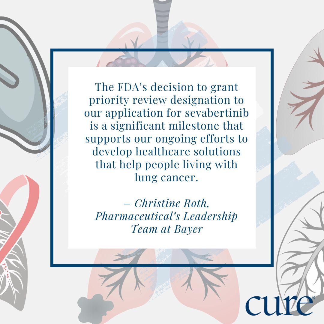 The <a href="/US_FDA/">U.S. FDA</a>  has accepted and granted priority review to an NDA for sevabertinib in previously treated HER2+ non-small cell lung cancer. #LungCancer #MedEd #lcsm 

Read more about the regularly acceptance here: hubs.li/Q03qN5Ds0