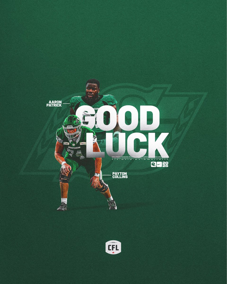 EKU Football (@ekufootball) on Twitter photo Wishing our Eternal Colonels, Payton Collins (<a href="/Payton_Collins1/">Payton Collins</a>) and Aaron Patrick (<a href="/_apatrick99/">Aaron Patrick</a>), the best of luck as they begin the 2025 <a href="/CFL/">CFL</a> season with the <a href="/sskroughriders/">Saskatchewan Roughriders</a> tonight at 9 p.m. ET!
Recruit -> Develop.
#E2W | #MatterOfPride Wishing our Eternal Colonels, Payton Collins (<a href="/Payton_Collins1/">Payton Collins</a>) and Aaron Patrick (<a href="/_apatrick99/">Aaron Patrick</a>), the best of luck as they begin the 2025 <a href="/CFL/">CFL</a> season with the <a href="/sskroughriders/">Saskatchewan Roughriders</a> tonight at 9 p.m. ET!
Recruit -> Develop.
#E2W | #MatterOfPride