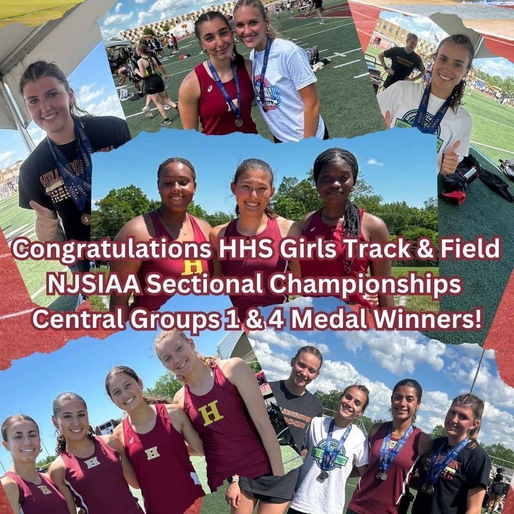 Congratulations Hillsborough High School Girls Track &amp; Field NJSIAA Sectional Championships Central Groups 1 &amp; 4 Medal winners   Amazing job! Go Raiders!