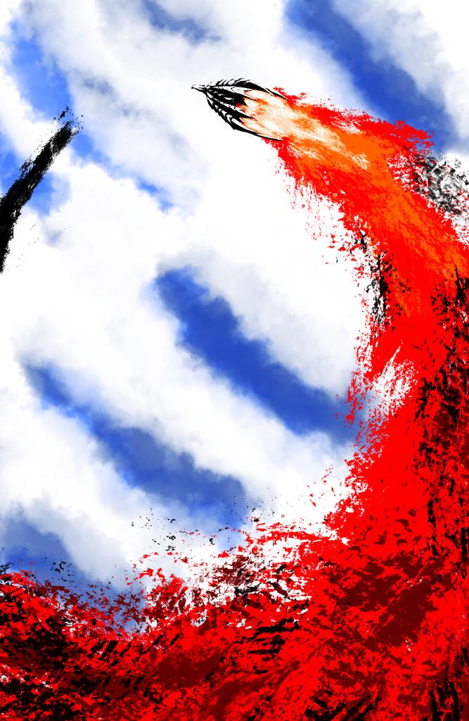 Xotl_art's tweet photo. The Argent Comet - Valstrax 
Digital Brushpen

Still one of the most innovative creature concepts in fiction,   a rocket winged dragon inspired by a jet fighter.

#valstrax #red #redcomet #jetfighter #elderdragon #monsterhunter #digitalart #brushpen https://t.co/EKbYM5LXFQ